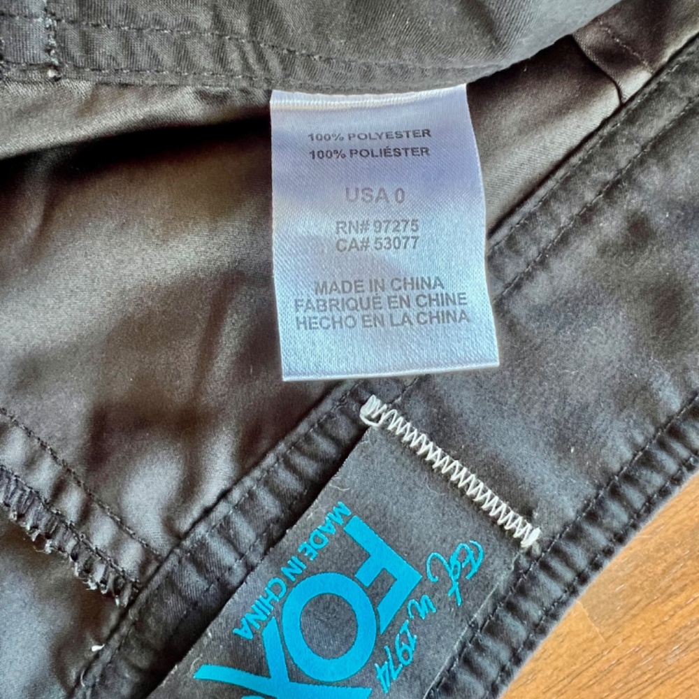 Juniors Fox Swim Trunks Size 0 - Picture 4 of 4